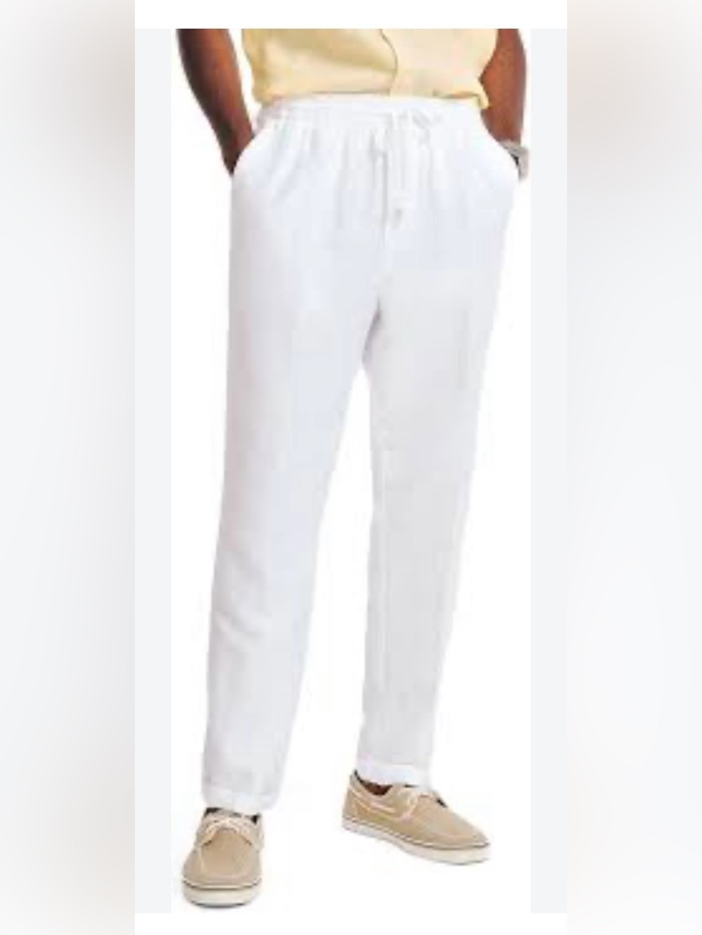 Men's Classic white drawstring  Pants